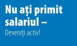 Copertă flyer "Niciun salariu - Deveniți activ"