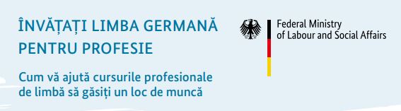 Logo pagina info a BMAS: Învățarea limbii germane pentru meserie