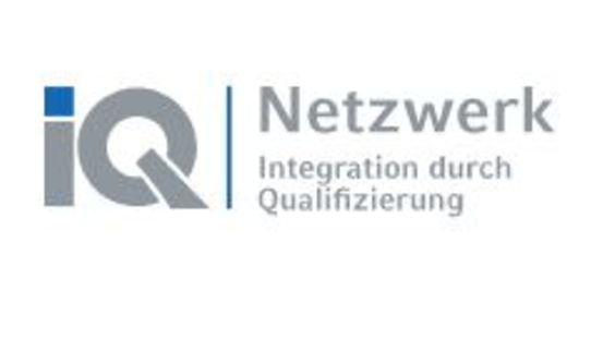 Изображението показва логото на IQ мрежата Интеграция чрез квалификация